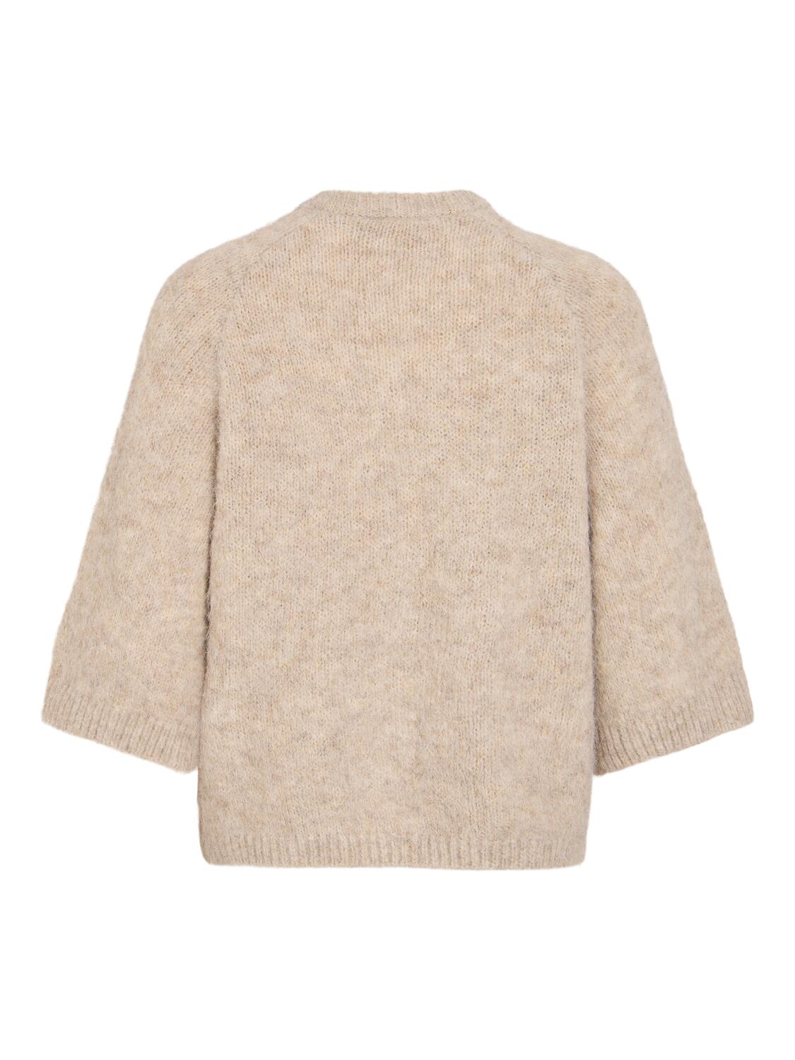 Vikarley 3/4 cardigan - Natural Melange